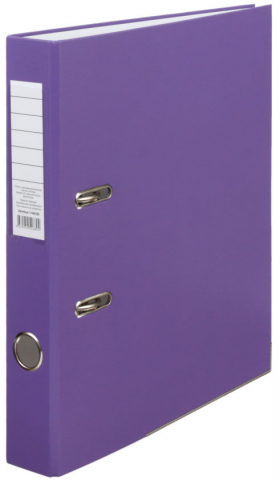 Папка-регистратор «Эко» с односторонним ПВХ-покрытием корешок 50 мм, фиолетовый