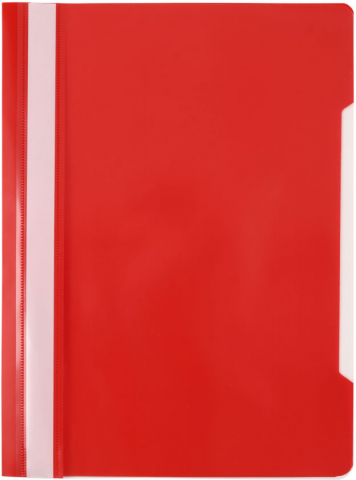 Папка-скоросшиватель пластиковая А4 «Бюрократ» Economy толщина пластика 0,10 мм, красная