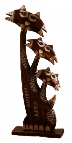 Сувенир деревянный «Сима-Ленд» 50×17×6 см, «Три кота с бакенбардами»