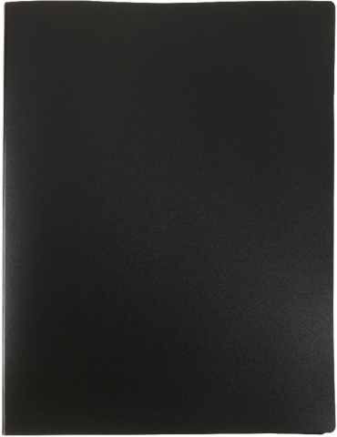 Папка-скоросшиватель пластиковая с пружиной «Стамм.» толщина пластика 0,5 мм, черная