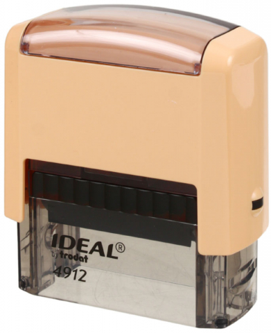 Автоматическая оснастка Ideal 4912 для клише штампа 47×18 мм, корпус кремовый