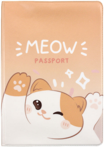 Обложка для паспорта Meshu 92×134 мм, Sweet Cat