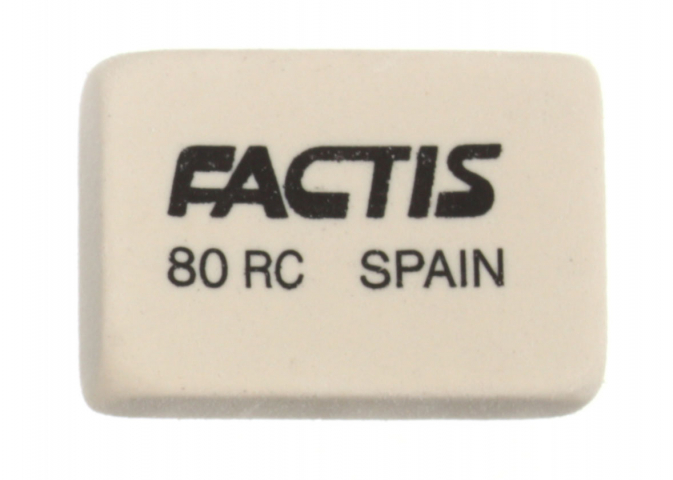 Ластик Factis 80 RC 23×20×6 мм, белый