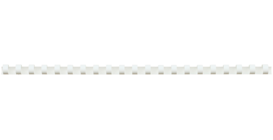 Пружина пластиковая OfficeSpace (10) 10 мм, белая