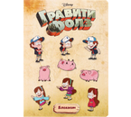 Книжка записная (блокнот) «Гравити Фолз», 183×255 мм, 40 л., точки Книжка записная (блокнот) «Гравити Фолз», 183×255 мм, 40 л., точки