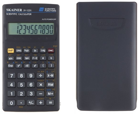 Калькулятор научный 10-разрядный Skainer SH-102N, серый