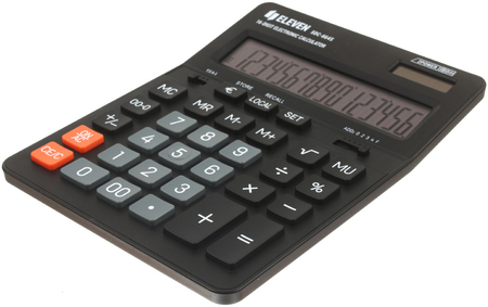 Калькулятор 16-разрядный Eleven SDC-664S, черный