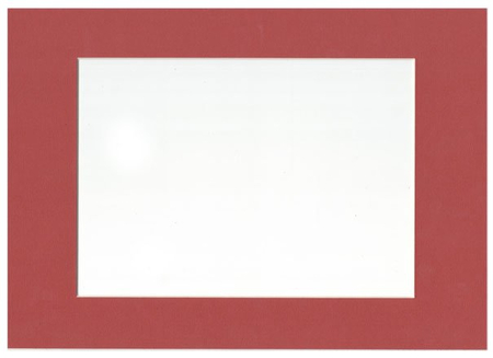 Паспарту картонное «Палитра», 15*21 (21*30) см, кирпичное