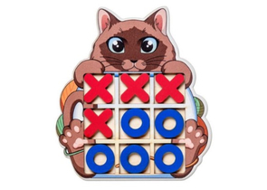 Игра настольная «Крестики-нолики. Котик», 13,4×12 см, 3+