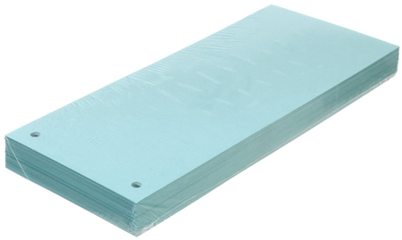 Разделители для папок-регистраторов картонные Forpus, 105*240 мм, 100 шт., синие