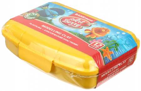 Пластилин «Классический» ErichKrause ArtBerry, 12 цветов, 216 г., со стекой Пластилин «Классический» ErichKrause ArtBerry, 12 цветов, 216 г., со стекой