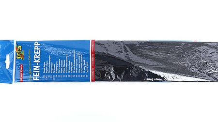 Бумага крепированная Folia, черная