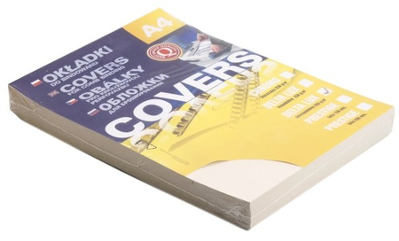 Обложки для переплета картонные Delta, А4, 100 шт., 250 г/м2, слоновая кость 