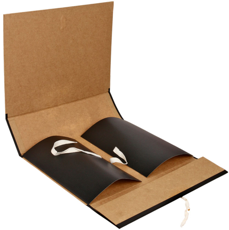 Папка архивная на завязках OfficeSpace, ширина корешка 80 мм, 228*310*80 мм, ассорти