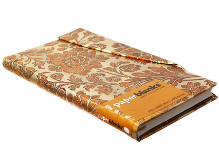 Книжка записная Paperblanks Brocaded Paper, 95*180 мм, 88 л., линия, Honey Bloom «Медовые цветы»