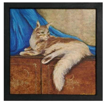Картина «Великолепный кот» (Джонс А.С.), 30*30 см, холст, масло (живопись) Картина «Великолепный кот» (Джонс А.С.), 30*30 см, холст, масло (живопись)
