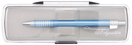 Ручка подарочная шариковая Signature 288, корпус голубой