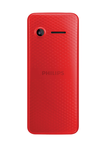 Телефон мобильный Philips E103, Red, корпус красного цвета