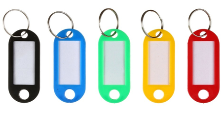 Брелок для ключей Lite, 50 × 21 мм, (15 × 30 мм) с пленкой, ассорти (цена за 1 шт.) 