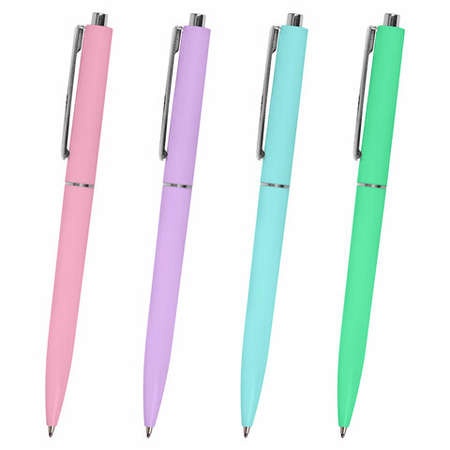 Ручка шариковая автоматическая Brauberg X17 Pastel, корпус ассорти, стержень синий Ручка шариковая автоматическая Brauberg X17 Pastel, корпус ассорти, стержень синий