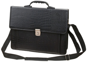 Портфель деловой Palermo, 380×290×90 мм, черный