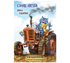 Ежедневник недатированный «Синие котята. Жизнь в дерёвке», 72 л.