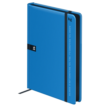 Ежедневник датированный на 2026 год BG Monochrome (А5), 145*210 мм, 176 л., Ocean, синий Ежедневник датированный на 2026 год BG Monochrome (А5), 145*210 мм, 176 л., Ocean, синий