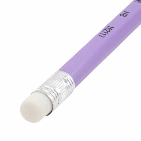 Карандаш чернографитный Staff Everyday, твердость грифеля ТМ, c ластиком, корпус ассорти