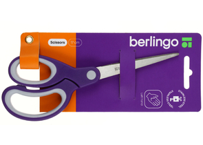 Ножницы канцелярские для левшей Berlingo, 170 мм, ручки сиреневые Ножницы канцелярские для левшей Berlingo, 170 мм, ручки сиреневые