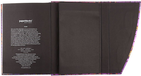 Книжка записная Paperblanks French Ornate, 130*180 мм, 72 л., линия, Фиолетовая (Фиалка)