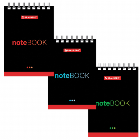 Блокнот на гребне Brauberg А7, 65*100 мм, 40 л., клетка, «Черный стиль», ассорти Блокнот на гребне Brauberg А7, 65*100 мм, 40 л., клетка, «Черный стиль», ассорти
