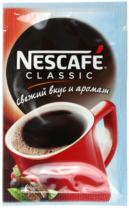 Кофе растворимый Nescafe Classic, 2 г, в стике Кофе растворимый Nescafe Classic, 2 г, в стике