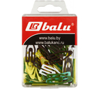 Скрепки цветные пластиковые Balu, 25 мм, 50 шт., треугольные