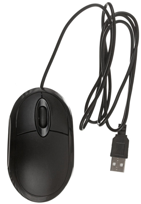 Мышь компьютерная Omega OM06V, USB, проводная, черная