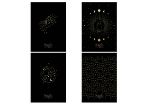 Тетрадь школьная А5, 40 л. на скобе Black Cat, 150×210 мм, клетка, ассорти