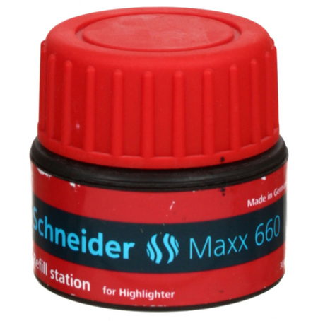 Заправка для маркеров Schneider Maxx 660, 30 мл, красная Заправка для маркеров Schneider Maxx 660, 30 мл, красная