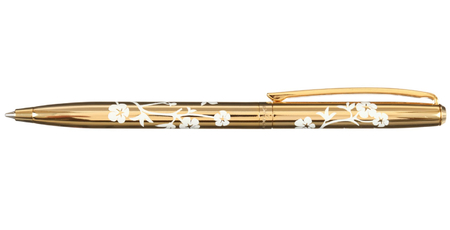 Ручка подарочная шариковая Manzoni Acireale, корпec золотистый
