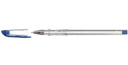 Ручка шариковая Oil Pen, корпус прозрачный, стержень синий