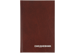 Ежедневник недатированный BG А5 (бумвинил), 135×205 мм, 160 л., коричневый