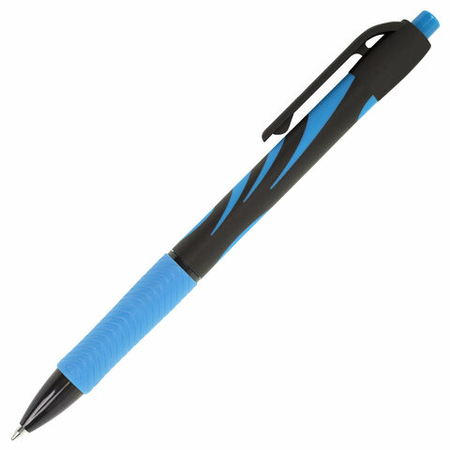 Ручка шариковая автоматическая Brauberg Ultra-RT, корпус синий с черным, стержень синий Ручка шариковая автоматическая Brauberg Ultra-RT, корпус синий с черным, стержень синий