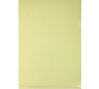 Папка-уголок пластиковая Silwerhof Eco А4, толщина пластика 0,12 мм, желтая