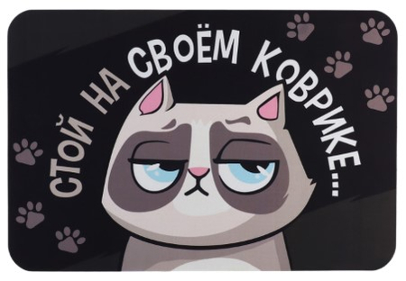 Коврик придверный резиновый Sima-Land, 40*60 см, «Стой на своём»