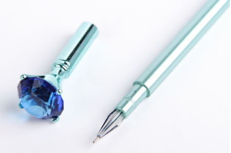 Ручка гелевая детская сувенирная «Кристалл», корпус ассорти, стержень синий