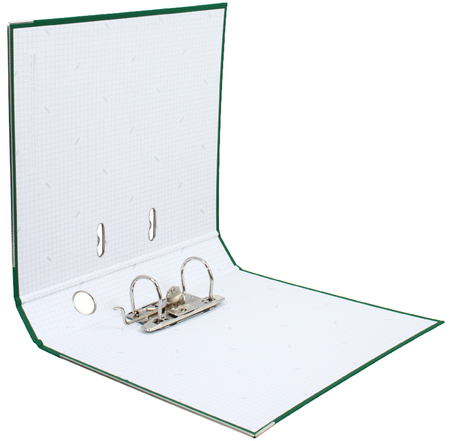 Папка-регистратор Deli «Эко» с односторонним ПВХ-покрытием, корешок 50 мм, зеленый