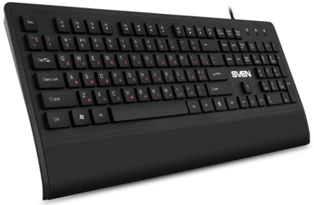 Клавиатура Sven KB-E5500, USB, проводная, черная Клавиатура Sven KB-E5500, USB, проводная, черная