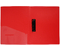 Папка пластиковая с боковым зажимом и карманом Berlingo Soft Touch, толщина пластика 0,7 мм, красная