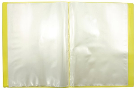 Папка пластиковая на 30 файлов «Папка для творческих работ «Каляка-Маляка», толщина пластика 0,5 мм, желтая