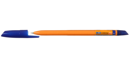 Ручка шариковая Linc Corona Plus, корпус оранжевый, стержень синий