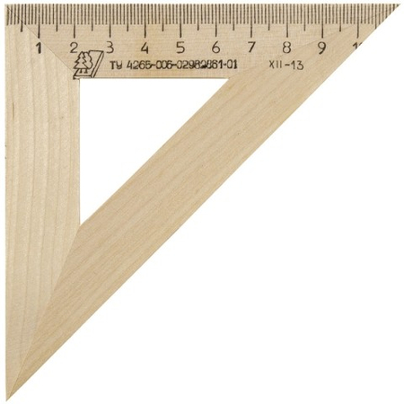 Треугольник деревянный «Можга», 10 см, 45°