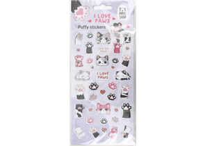 Наклейки объемные Meshu, 10×23 см, 40 шт., Love Paws Наклейки объемные Meshu, 10×23 см, 40 шт., Love Paws